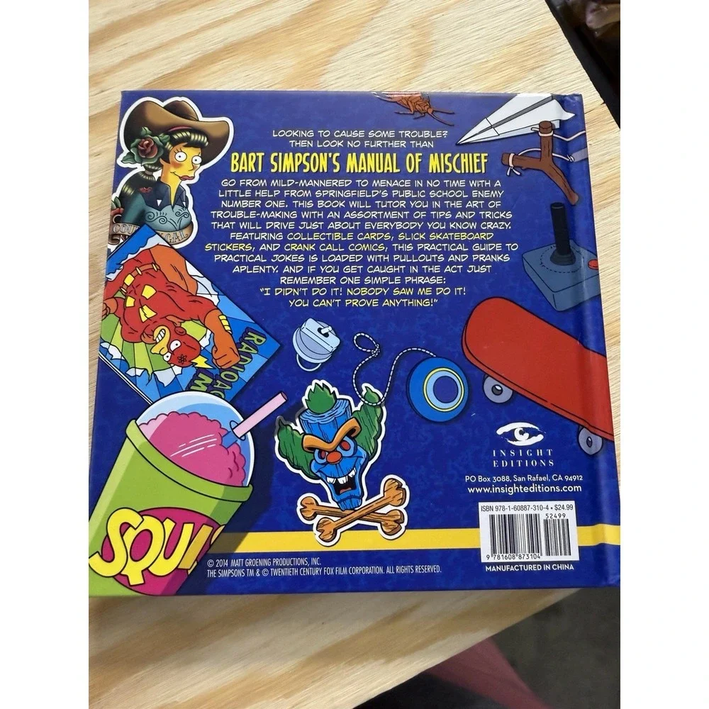Bart Simpson's Manual of Mischief by Matt Groening (2014,‎ Hardcover)